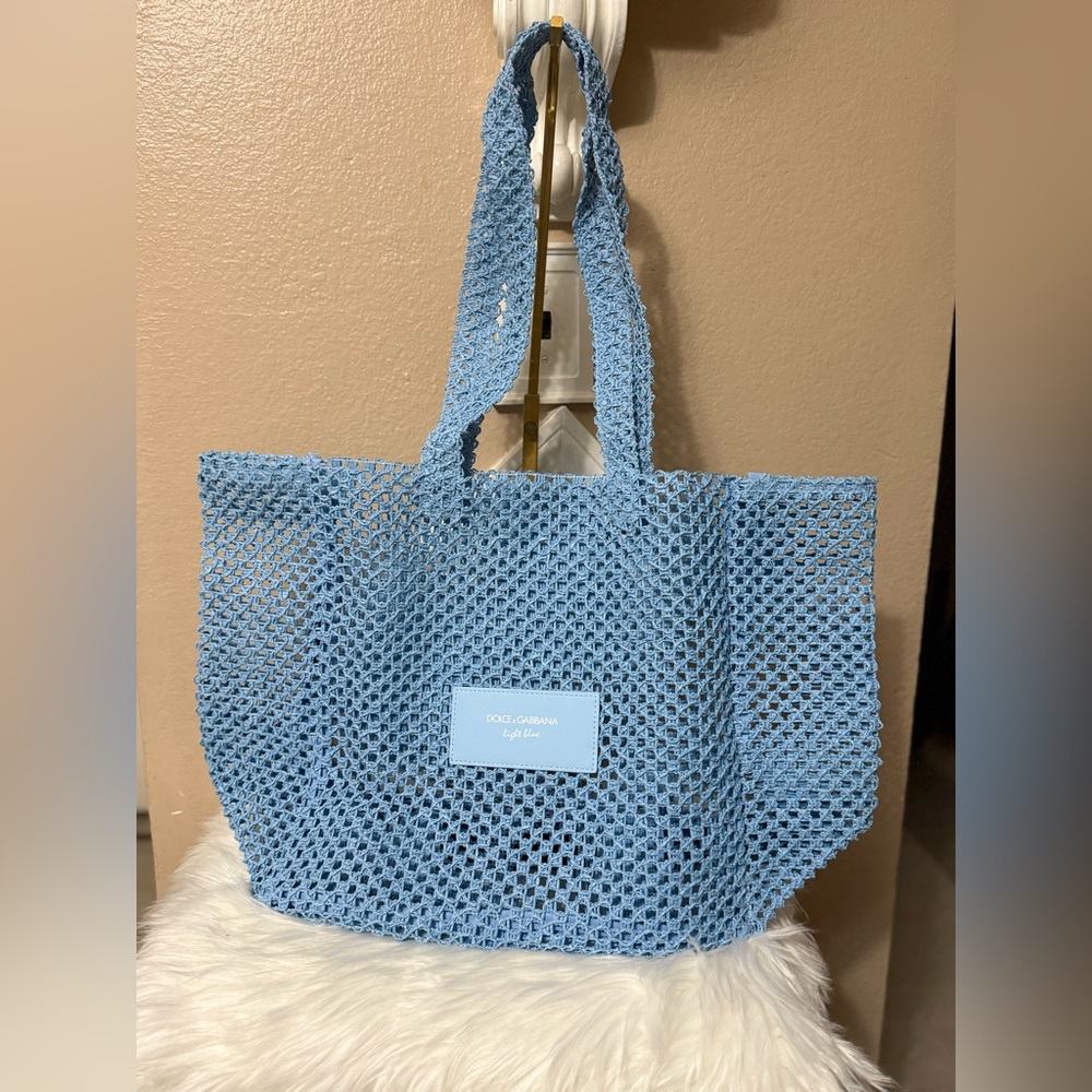 Dolce & Gabbana Light Blue beach Bag NWOT